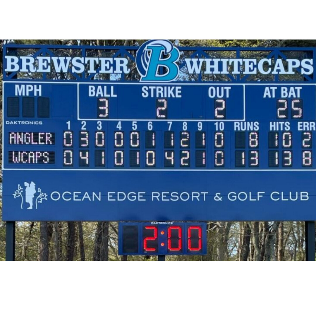 BrewsterCaps's tweet photo. We'd like to thank the donors of our new scoreboard this year - Jordan Sprechman & Barbara Paddock! If you see them around the ballpark, please thank them!
#RollCaps #Scorboard #scorekeeper #CapeCodBaseball #BrewsterMA #SupportLocal #CapeCod https://t.co/WKOBC7Ookb