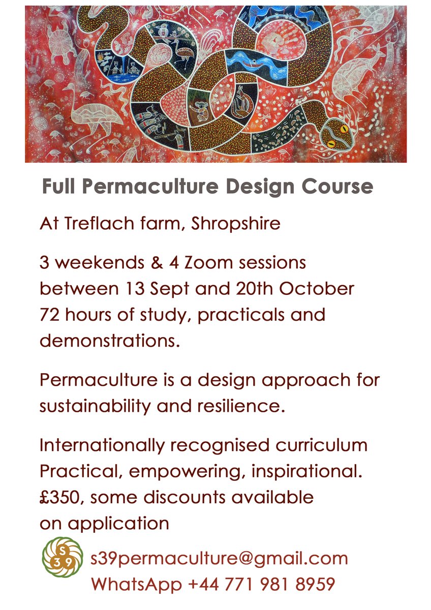 Permaculture is how we change our world, get in touch to find out more. Planning my first in person PDC for three years.
