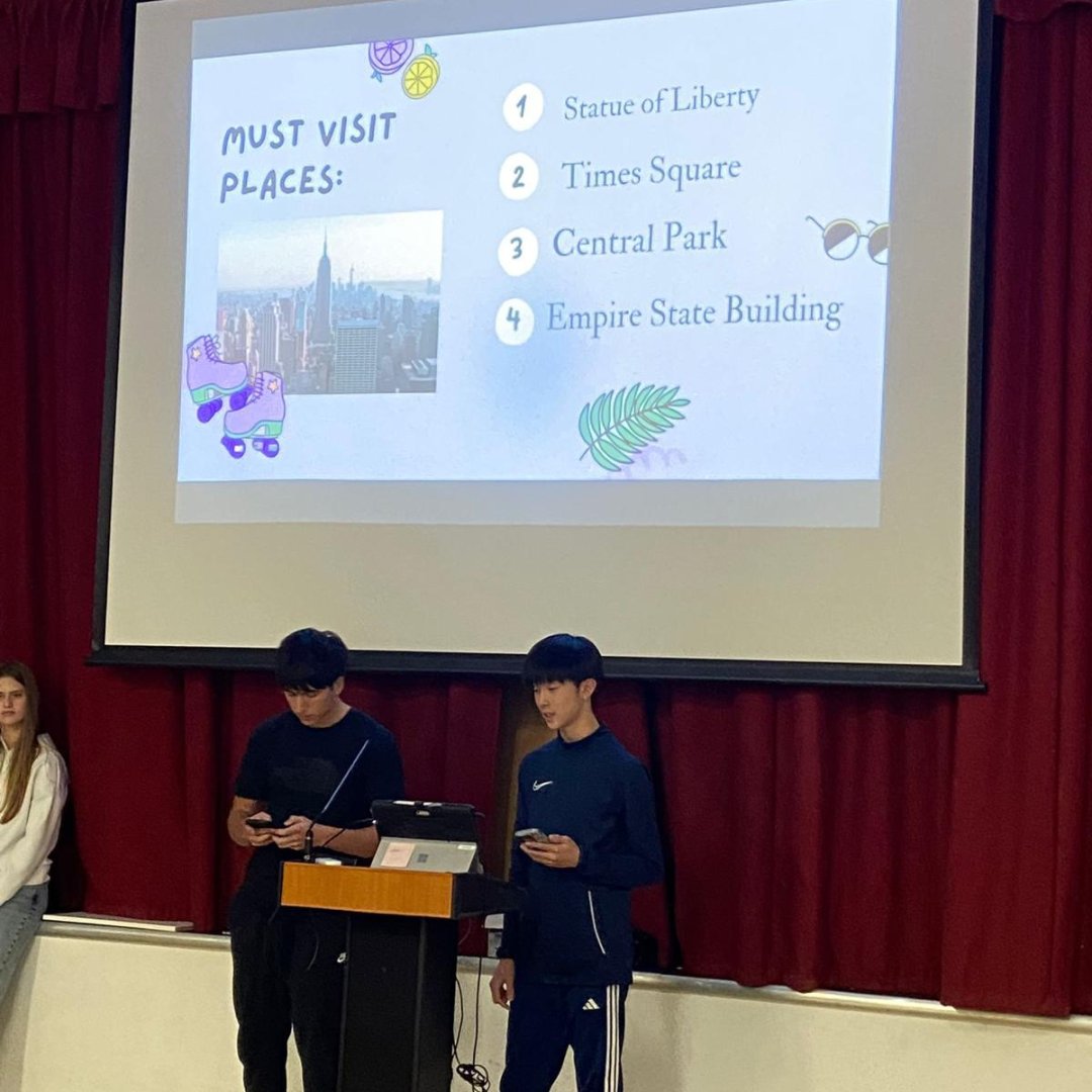 MHShortCourses's tweet photo. Our students were building confidence and communication skills as they practised their presentation skills. They delivered impressive presentations in class, showcasing their knowledge.

#MillHillShortCourses #MillHillSummerSchool https://t.co/M2TTB0zdv4