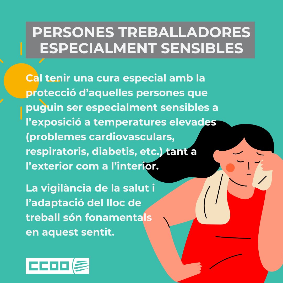 🌡️🔥 Alerta de calor! 🔥🌡️ 
 
A causa de l'onada de calor que s'acosta, és imprescindible que totes les empreses prenguin mesures eficients per protegir els seus treballadors. 💪🏞️