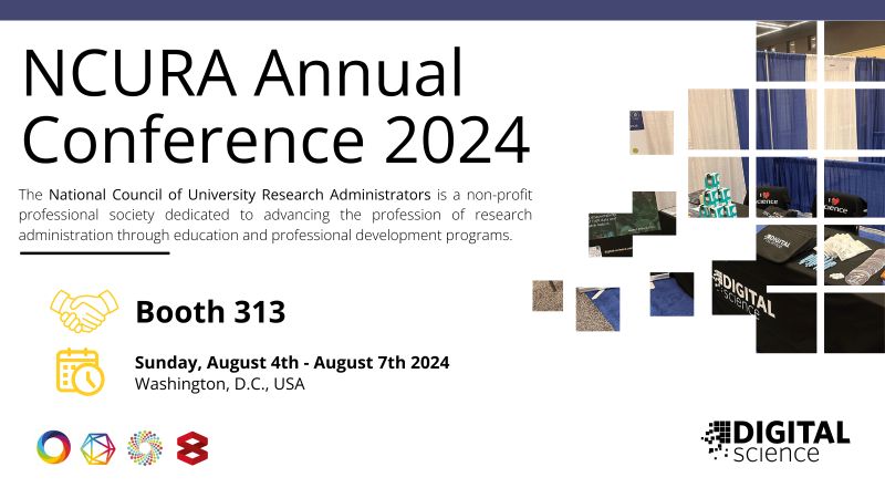 📢 We're excited to exhibit at #NCURA2024! Visit <a href="/digitalsci/">Digital Science</a> at Booth 313 to learn more about our products. Don't miss Alexandra Winzeler's presentation on optimizing data with <a href="/ORCID_Org/">ORCID Organization</a>!

ow.ly/yTbc50SFQVA