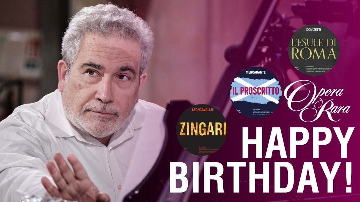 Wishing <a href="/CarloRizziMusic/">Carlo Rizzi</a> a very happy birthday today!

Since becoming our Artistic Director, we've recorded three incredible operas with him. The latest was the revival of Donizetti's L'esule di Roma released this spring.

Have a listen here 🎧: ow.ly/unpx50SFSg4