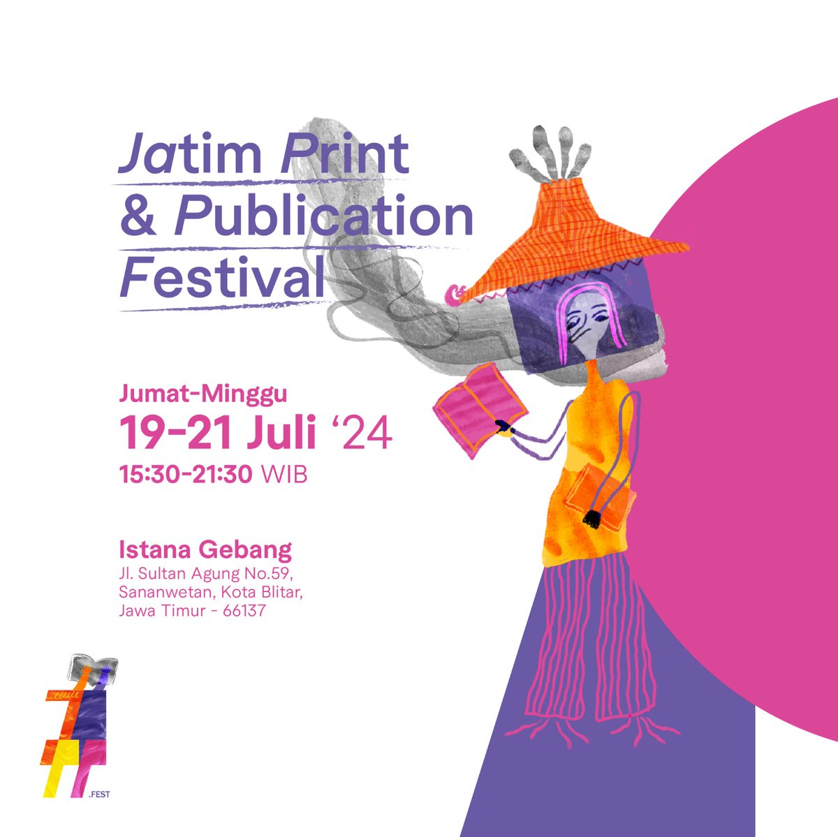 rusamenjana's tweet photo. Sampai jumpa di Jatim Print & Publication Festival. Wahahaha π¬β
#rusamenjana #jappfest #rusamenjanabooks https://t.co/KFvFlDuIt6