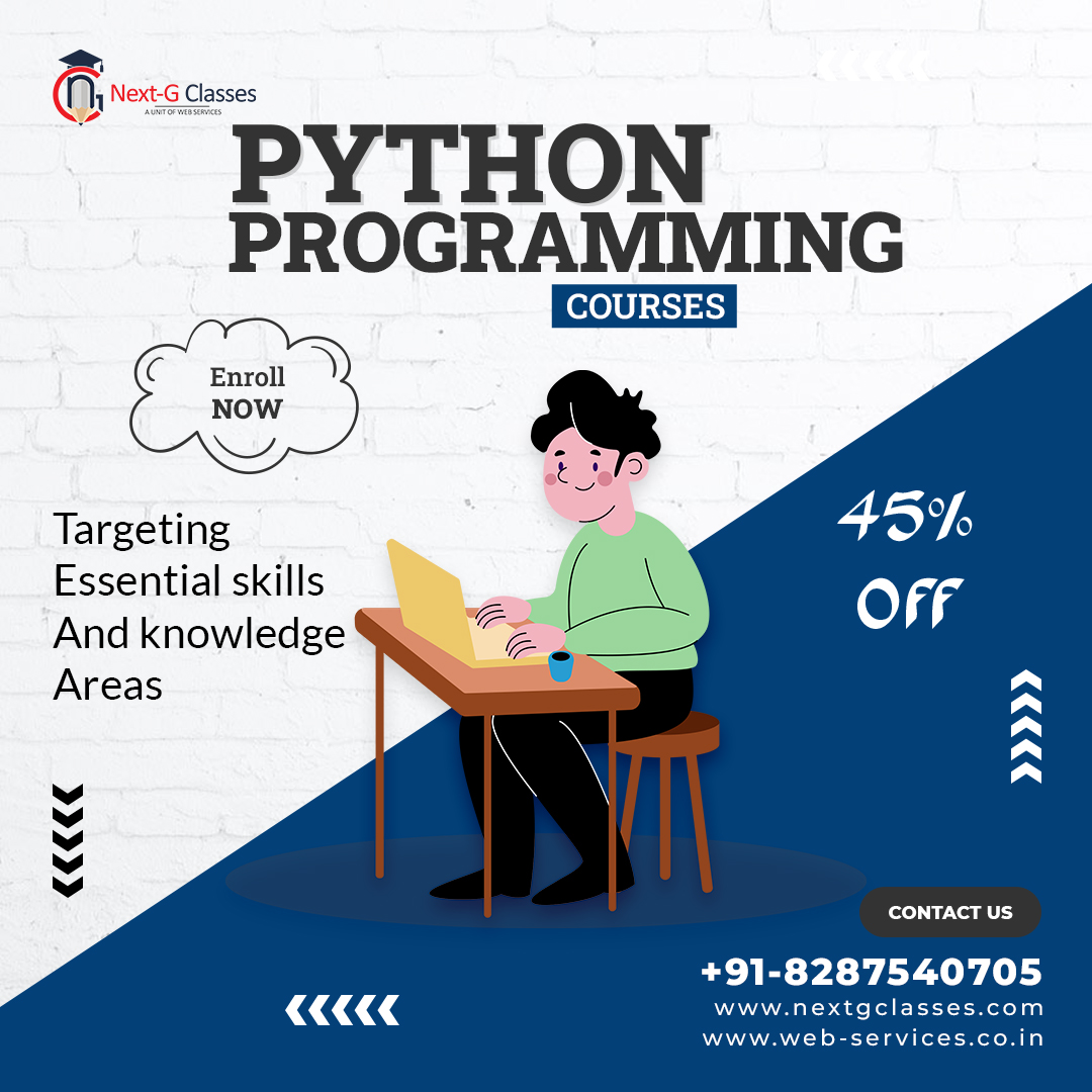 nextgclasses's tweet image. Advance Python Programming Course
We also offer courses in SQL , MySQL , MongoDB, Php Laravel, and Django..
For more info visit : shorturl.at/VTwAi
call now at +91-8287540705
#NEXTGCLASSES #pythoncode #pythoninstitute #pythonsofinstagram #pythonprogramming #Python