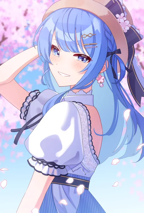 実はmiCometの絵をまだ描いたことがないので、代わりと言ってはなんですがみこちのデート服を着たすいちゃんをそっと置いていきます(祝4周年) 