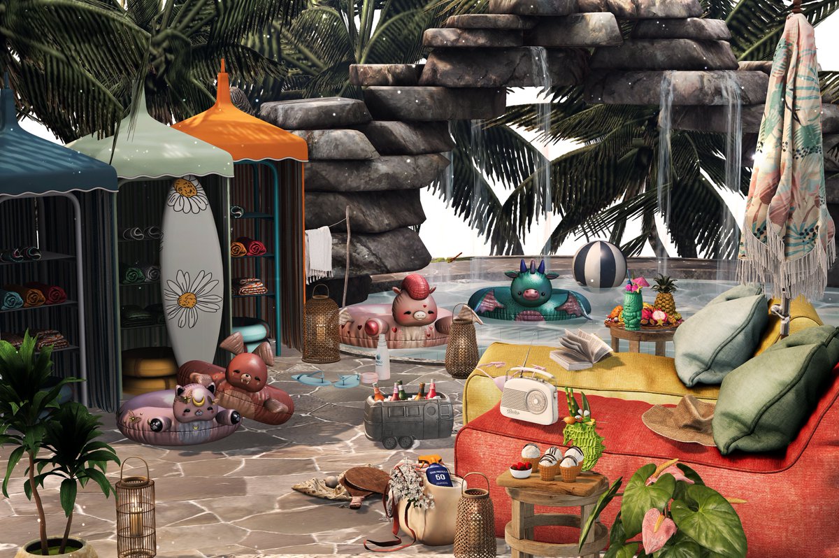 Summer vibes and Reggae music,nothing better
Tune youtube.com/watch?v=wbdJjD… My Fav Summer reggae song.Shake those gorgeous bodies ;) 
Flickr flickr.com/photos/xstrd/5… 
Deviant deviantart.com/rou-rbento/art… 
• ChezMoi  • Kraftwork  • Yokai  • WhatNext 
#SecondLife #VirtualPhotography