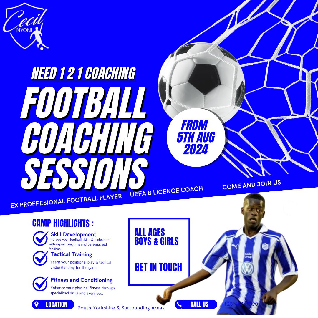 Initially was gonna do summer camps in the school holidays but would’ve done the ones who actually into a football a disservice than those who’s parents just send them there for childcare. Get in touch