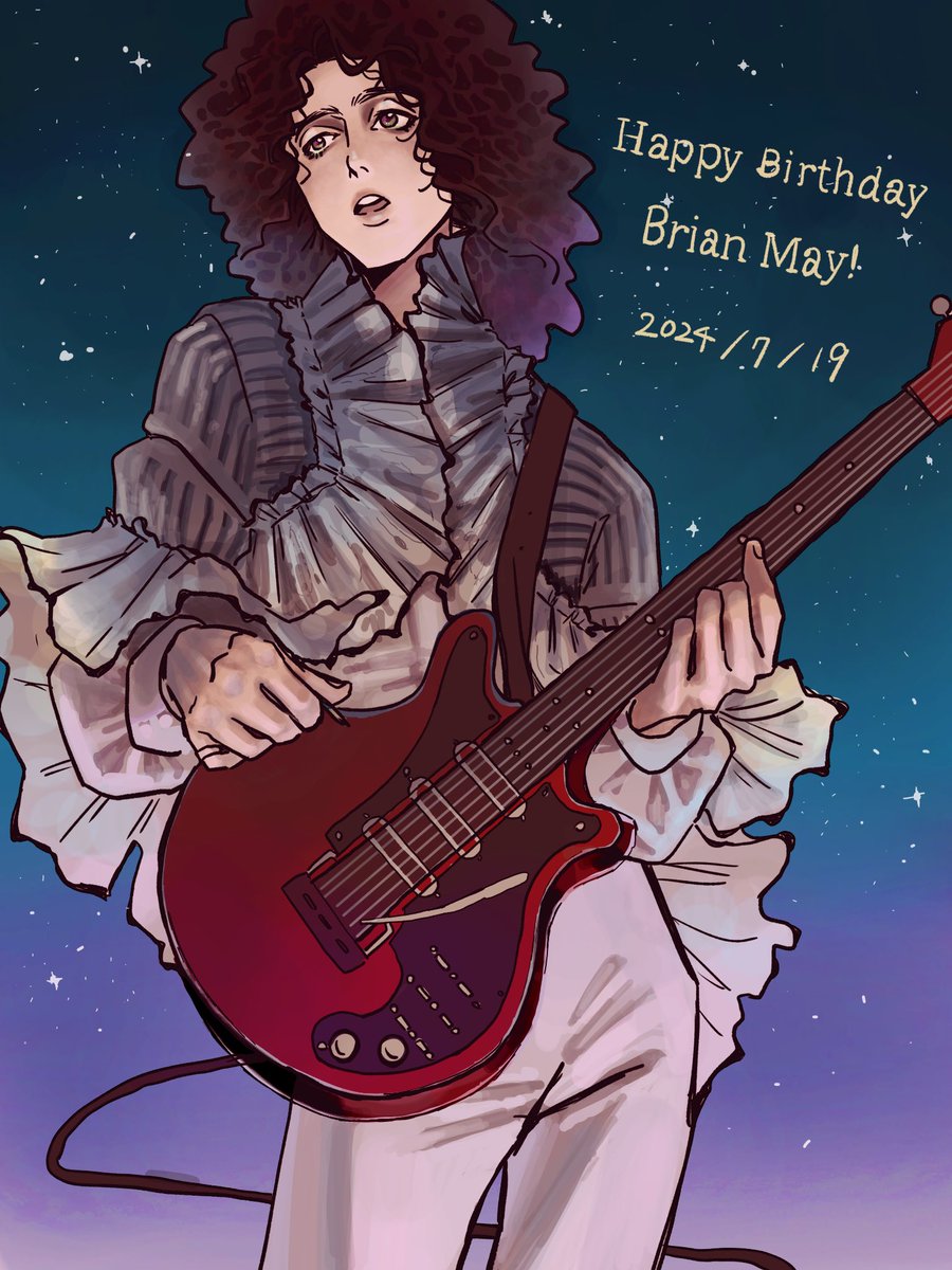 melt____yy's tweet photo. Wishing you a lot of happiness, Brian!
お誕生日おめでとうございます🎂素敵な一年を！
#HappyBirthdayBrianMay https://t.co/vnKVtrGwdg