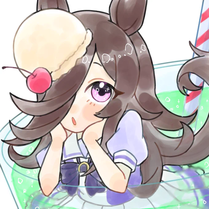 くりーむそーだ #ウマ娘 #ライスシャワー 