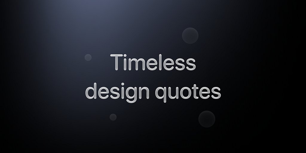 Design Wisdom: Timeless Quotes from Industry Icons part 1 Ameer Omidvar ift.tt/AgcRNKI