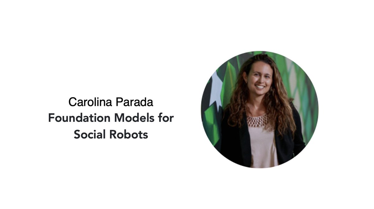 SIHRworkshop's tweet photo. Our first speaker, Carolina Parada, is presenting foundation models for social robots. Exciting works from Google Deepmind robotics! https://t.co/QXnh7CeLGg