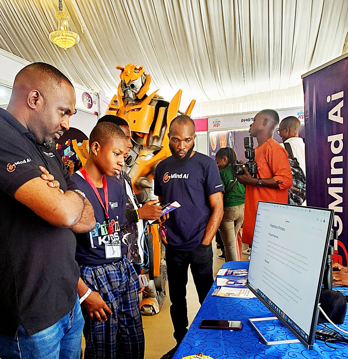 mygotocourse's tweet photo. 📸 PHOTOS: Highlights from our experience at the STEM Africa Fest 2024 (Abuja Edition).

GMind Ai was showcased and the attendees were impressed!! Discover more about GMind Ai on https://t.co/8HVIqOwk7P
#StemAfricaFest #Gmindai https://t.co/7d00SqRgmi