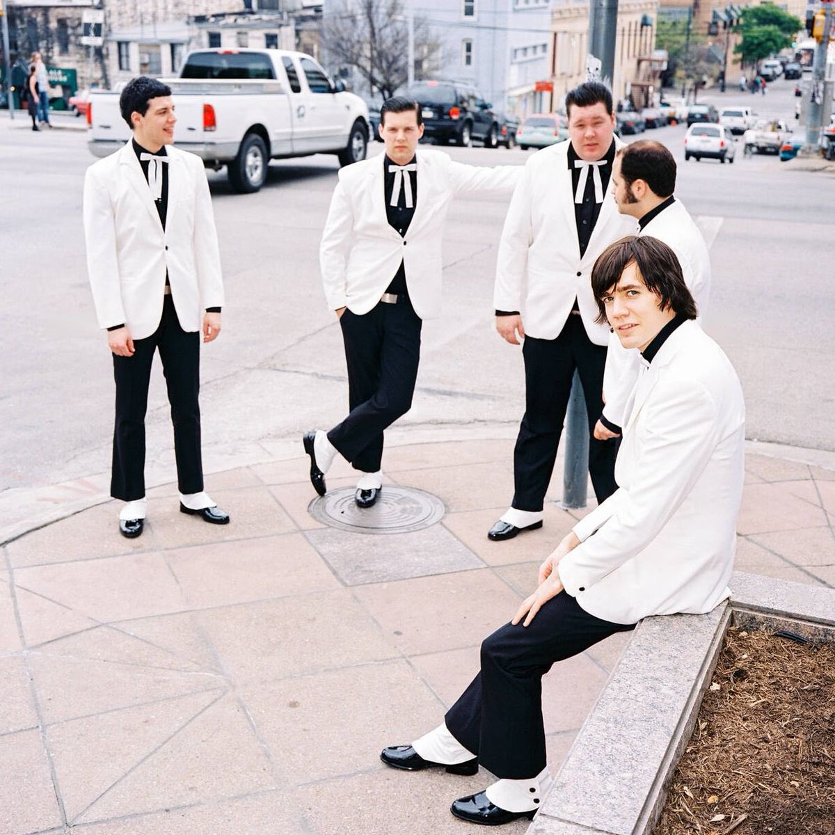 TheHives's tweet photo. Well, Happy 20th birthday Tyrannosaurus Hives!!! 

This was the album we made after international acclaim rock star superstardom was a fact! Raise your glass and salute the T-Hive and enjoy these historically correct photos from the time of the era when it all went down. https://t.co/RBgyMS99cJ