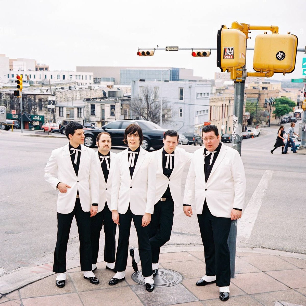 TheHives's tweet photo. Well, Happy 20th birthday Tyrannosaurus Hives!!! 

This was the album we made after international acclaim rock star superstardom was a fact! Raise your glass and salute the T-Hive and enjoy these historically correct photos from the time of the era when it all went down. https://t.co/RBgyMS99cJ