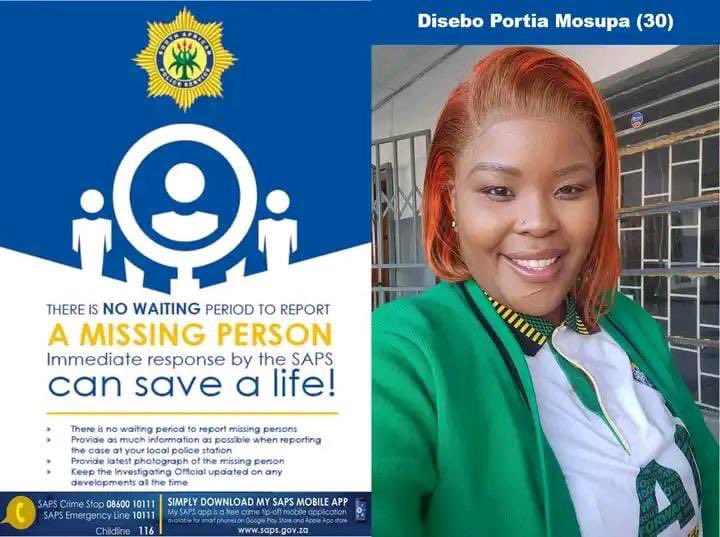 centralnewsza's tweet photo. 🔴 BREAKING NEWS UPDATE 🔴 Missing Disebo Mosupa Found Deceased

Welkom, 19 July 2024 – The search for Disebo Mosupa, the Acting Youth Development Officer at Matjhabeng Local Municipality, has ended in tragedy. Mosupa, who was reported missing on 12 July 2024, has been found buried in the Welkom Cemetery. More details to follow as the investigation continues.

#centralnewsza