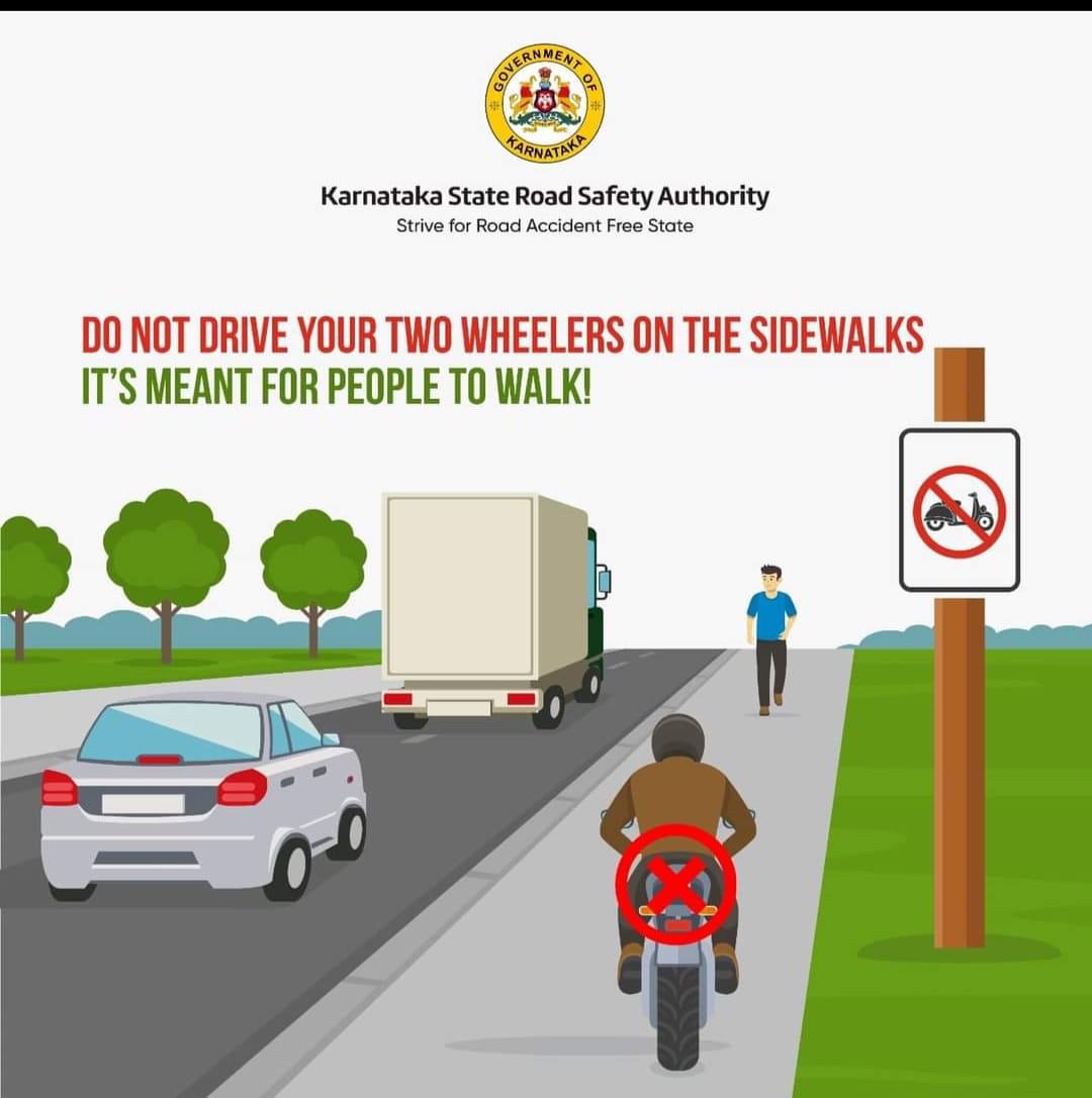 micolyttrfps's tweet photo. #Footpath is For #Pedestrian
Not For Raiding.
#LeaveSooner, #DriveSlower, #LiveLonger.
Fallow Traffic Rules'. https://t.co/7IH1fr4eQ5
