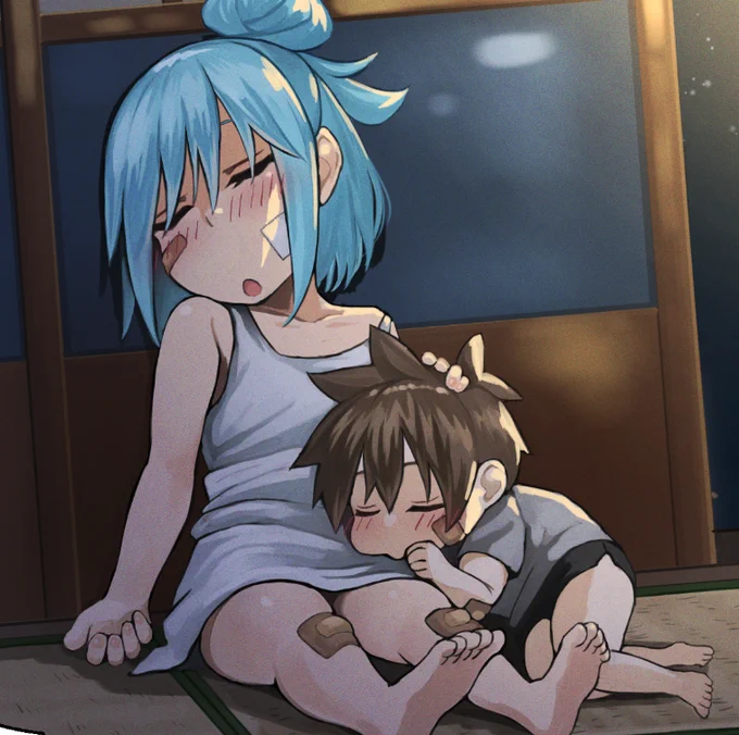 ちび姿の二人、また描きたい。 