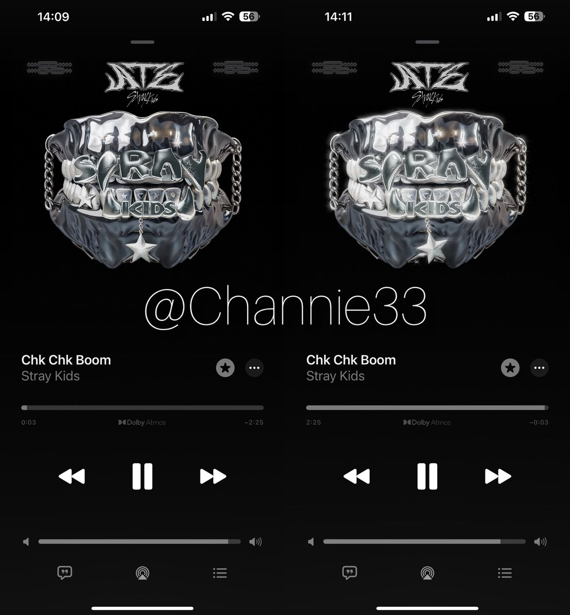 Channie33's tweet photo. Apple Music and Spotify like this all day

@Stray_Kids 

#StrayKids #스트레이키즈 #ATE #ChkChkBoom #ChkChkBoom_BurningTime https://t.co/VQWUyDjcSV