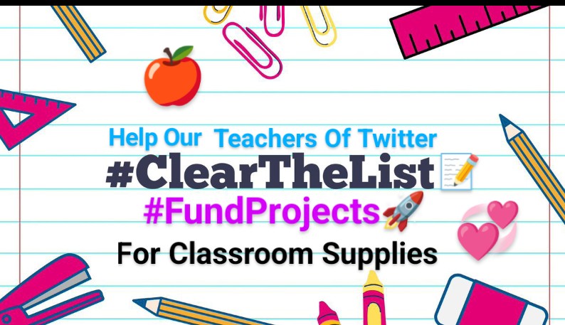 MrSpiritsRaven's tweet photo. #AmazonPrimeDay2024 HAS COME & GONE. WE Still have to help Teachers CLEAR Their List 📝 using the #AmazonApp Help our Educators our  #TeachersOfTwitter #ClearTheLists2024 which is a project for purchasing #classroomsupplies for Teachers Like @Teacher0077

Please don't get discouraged or disappointed or give up hope if you don't get things cleared off your list as quickly as you'd like. Be patient, like you are when you're teaching your class.

In case you are not aware #Teachers in #America are RESPONSIBLE for SUPPLYING their Students with #ClassroomSupplies such as #Paper #Pens ALL the tools needed to get a proper EDUCATION.  Supplies American school boards & school districts refuse to pay for & force Teachers to buy out of Teachers PAYCHECKS.

Now I will not "soapbox" how ridiculous this is to force Teachers to buy things that their EMPLOYERS should be buying as tools for Teacher's to do their jobs. 

We can all help by DONATING school supplies off of our teachers @amazon @Walmart #ClearTheLists2024 📝 & @DonorsChoose #FundedProjects 🚀

Thank you for your assistance, your help, and your kindness. 🙏🏿💞