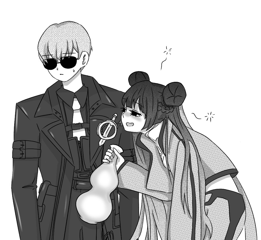 ymnm23's tweet photo. #ER_Fanart #이터널리턴 
예전에 그렸던거
술 절대 안 마시는 사람과 술고래인 사람 https://t.co/Zj2fAgxTNI