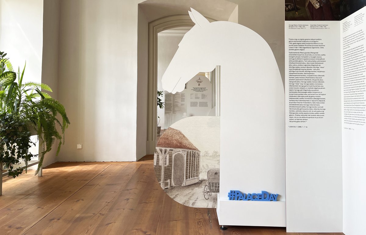 Muzeja pirmā stāva telpās bez maksas ir apskatāma izstāde “Zirgi un zirgošanās Kurzemes-Zemgales hercogistē”.
3. augustā aicinām uz atvērto ekskursiju, kuru vadīs Rundāles pils muzeja direktore un izstādes kuratore Laura Lūse. 
Plašāk: rundale.net/3-augusta-aici…