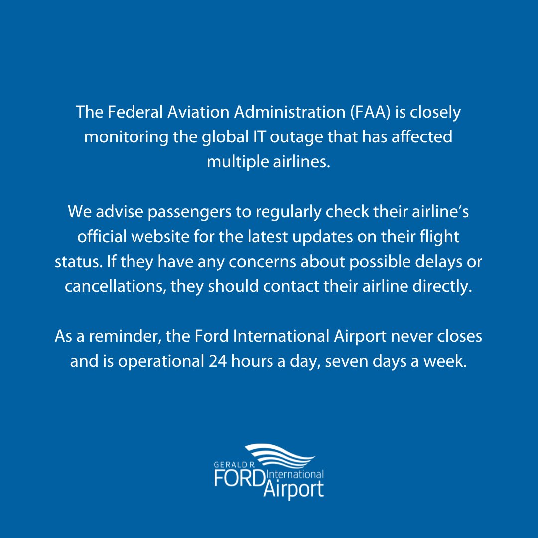 Gerald R. Ford International Airport (@flygrford) on Twitter photo 