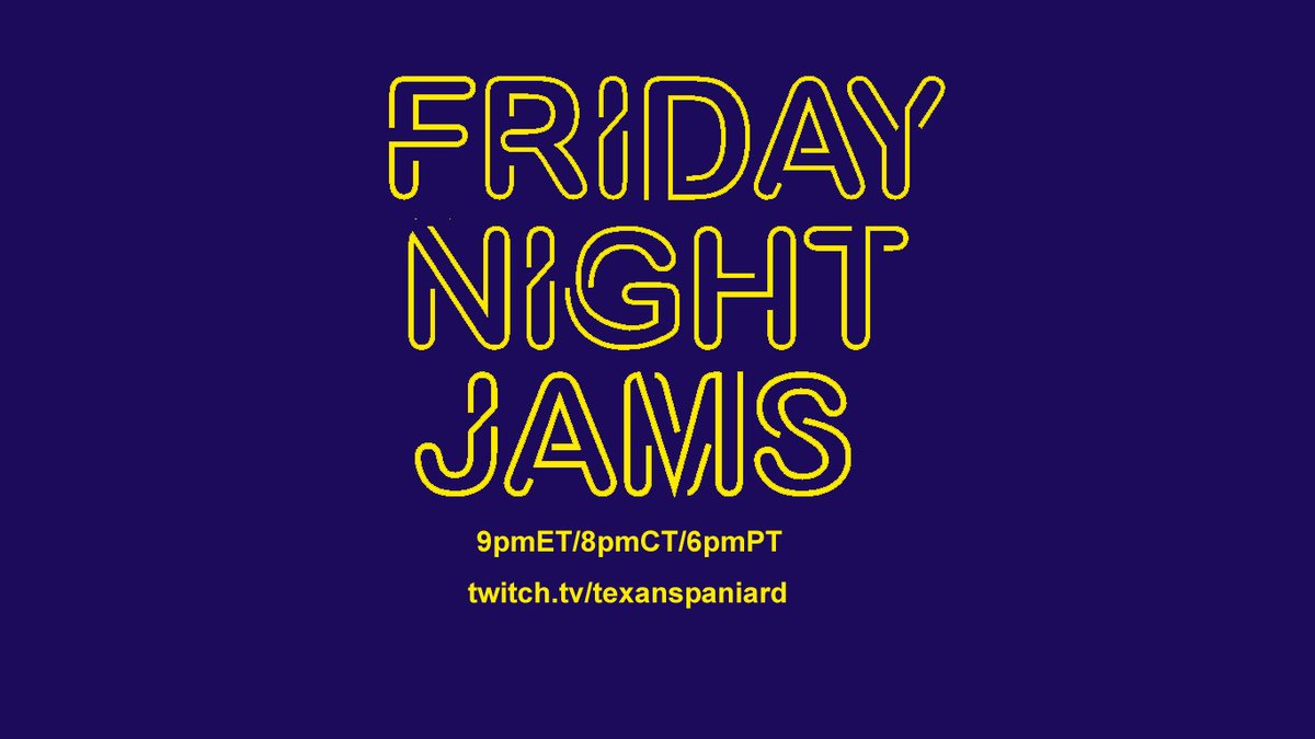 texanspaniard's tweet photo. Amigos, tonight at 9pmET/8pmCT/6pmPT I'll be LIVE on #twitch for #FridayNightJams! Requests will be open, #coversongs &amp; originals going down so come JAM w/ me tonight! #twitchstreamer #music #musicians 
https://t.co/c5GfFEpH1r https://t.co/DtAeUm9tkL