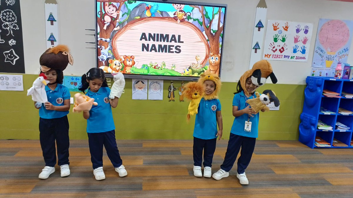 KTGlobalSchool's tweet image. Our UKG students enjoyed a fun "Activity on Animals' Names" today!

They learned about various animals, their names, and unique traits through interactive games. It's a joy to see our little ones explore and discover the world!

#AnimalNames #LearningThroughPlay #KTGS