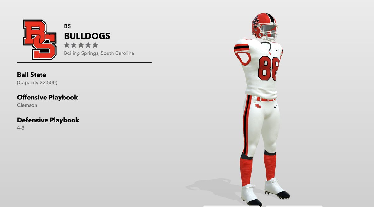 mattcpeeler's tweet photo. Living my dream of being a uniform designer in @EASPORTSCollege by re-designing my HS fb team. @BSH_recruits @AthleticsBSHS @proctorsdesign https://t.co/eRwzmXjD23