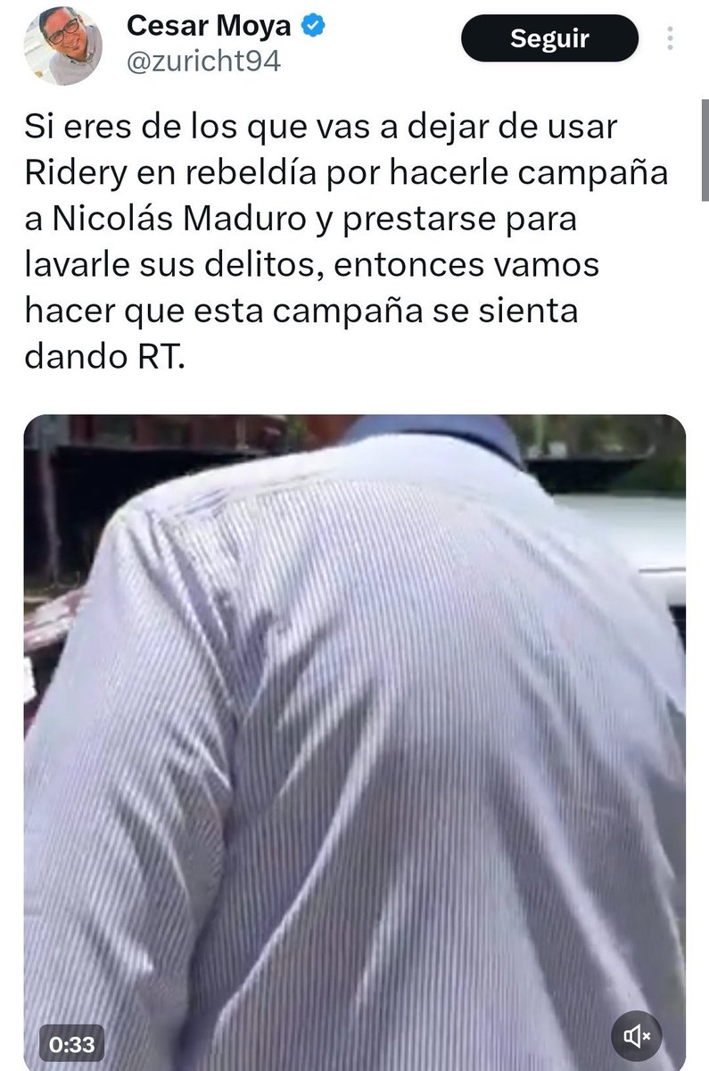 Miles de trabajadores de Ridery podrían perder trabajo tras un boicot ordenado por Comando de Campaña de Edmundo González.

Así actúa el fascismo y ni siquiera son gobierno.

Por eso, todos a votar masivamente por <a href="/NicolasMaduro/">Nicolás Maduro</a> este 28J.
