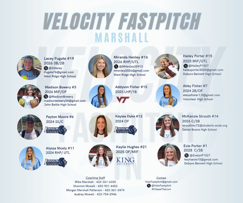 Mo_Marshh's tweet photo. Lots of talented girls playing with Velocity Fastpitch in Knoxville this weekend 🥎🔥 https://t.co/fb7ww4hb5y