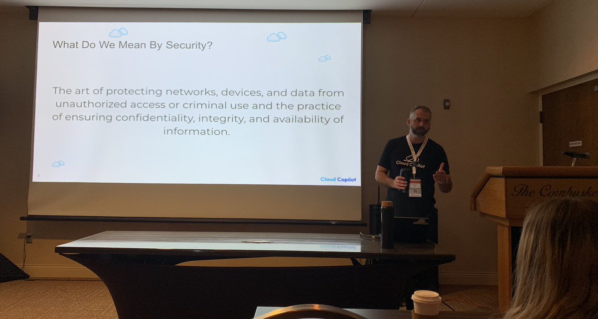 OtherDevOpsGene's tweet image. Listening to @UseCloudCopilot explain how to “Staying Safe in AWS”
#NebraskaCode2024 #nebrcode @ConferenceNE