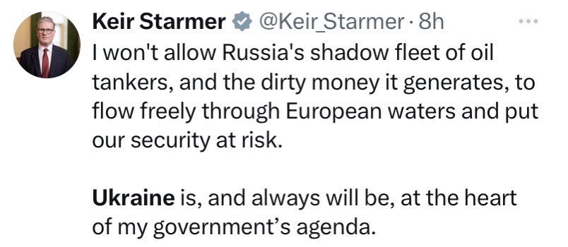 noreward_norisk's tweet photo. Starmer insists that “Ukraine is, and always will be at the heart of my government’s agenda.”

Odd thing for a newly appointed British PM to say? Surely Britain is, and always will be, at the heart of his government’s agenda?

 https://t.co/KprtRTq5u2 https://t.co/uxf21G7B5L