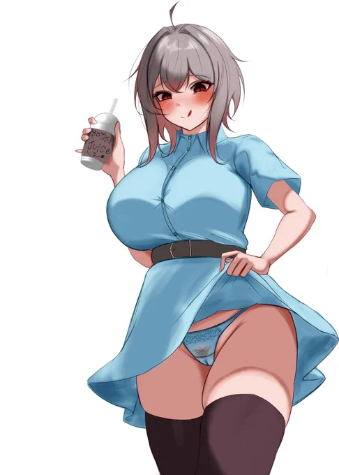 ボーイッシュちゃん漫画2作目の背景なし表紙絵(だけ)出来ました!すけべぇ…背景とか入れたら販売サイトにて予約開始告知します#ボーイッシュちゃん 