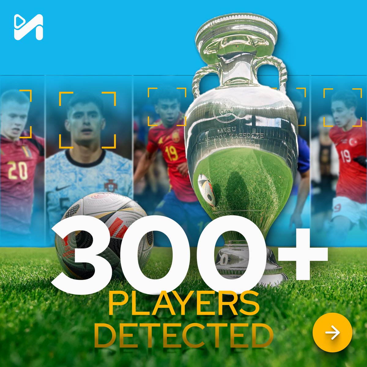 Magnifiofficial's tweet image. Magnifi generated over 1700 key moments and 600 web stories for the #Euro2024. Our passion for highlighting the best of the beautiful game remains strong and we look forward to many more such successful seasons!🥰👏 
#AIpoweredsolution for #Sportsbroadcasting