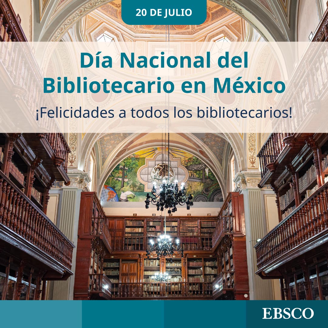 🎉 ¡Feliz Día del Bibliotecario en México! 

Hoy celebramos a los bibliotecarios que con su dedicación y pasión promueven el conocimiento y la cultura. Gracias por su labor. #EBSCO

#DíaDelBibliotecarioenMéxico #Bibliotecas #México
