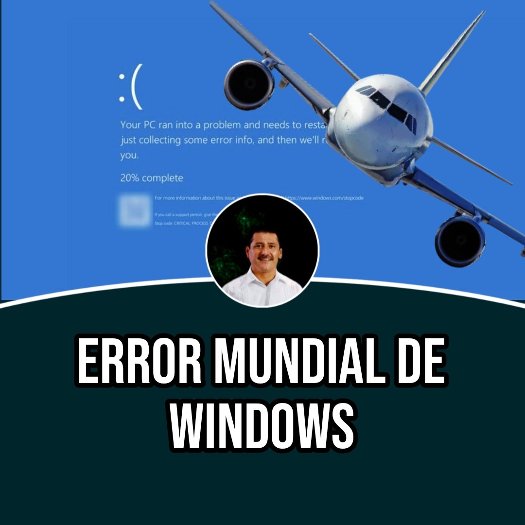 JuanCarlosAteks's tweet image. APAGÓN INFORMÁTICO EN SISTEMA DE WINDOWS EN EL  MUNDO: 
Las pantalla azul que indica  la muerte en el sistema operativo Windows fallaron a nivel mundial y dejan varados a pasajeros en el mundo. 
Se habla de un hakeo pero no se ha confirmado.
#Windows 
#PantallaAzul