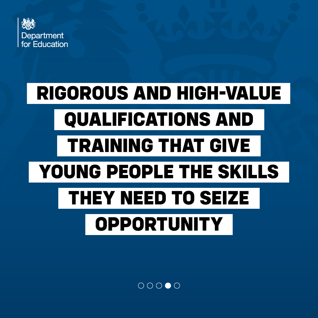 educationgovuk's tweet photo. We want all pupils to leave education ready for life, work and the future.

Our review will develop a curriculum and assessment system that creates the best life chances for young people.