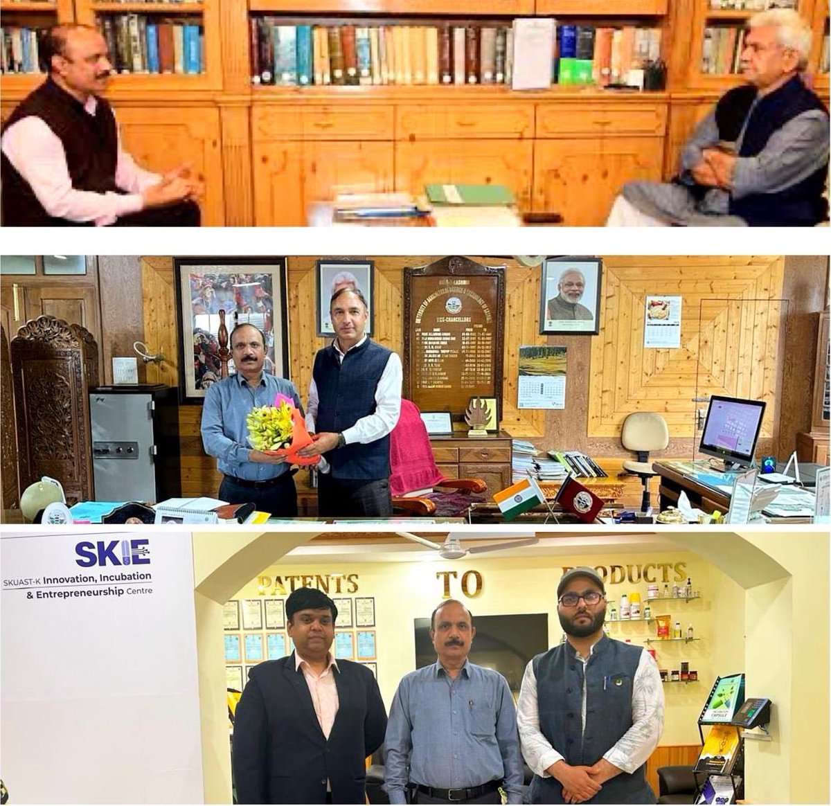 icfa_chairman's tweet photo. Called on the Lt. Governor H.E. Mr. Manoj Sinha in Srinagar today and shared views on agriculture sector and developmental initiatives for J&amp;K. He also accepted to be the chief guest at the J&amp;K agro event organised by ICFA from 8-10 August at Srinagar. https://t.co/2uTJvhqCMo https://t.co/IgFtOto6Su