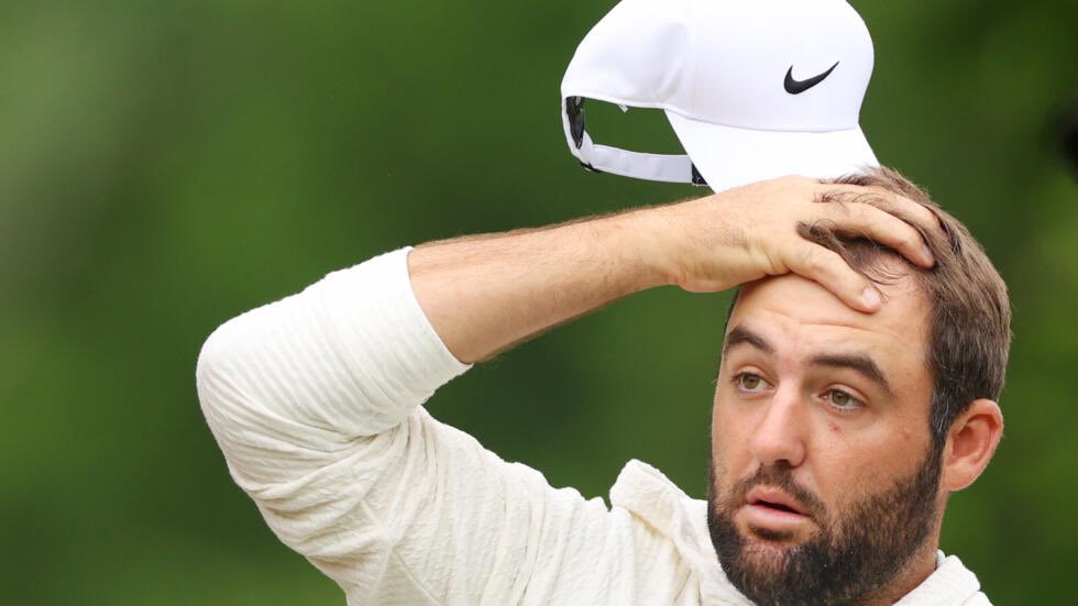 My favorite Scottie Scheffler reaction is when he lips out a putt and he looks like he just watched a deer get hit by a car.