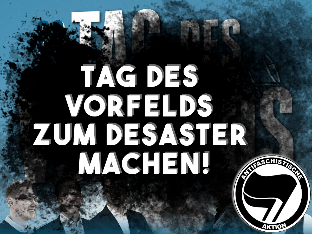 Am Samstag wollen sich die Faschist*innen, unter anderem die #NoAfD, in Schleswig-Holstein zu einer Tagung treffen. Der Ort ist nicht bekannt, deshalb seid morgen aufmerksam und flexibel. Machen wir gemeinsam ihren "Tag des Vorfelds" zum Desaster! #Antifa #NoNazis #NoNazisSH