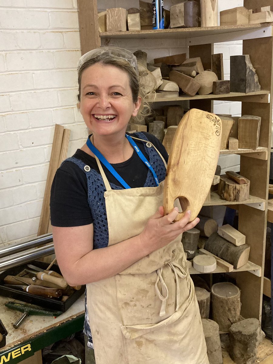 As part of my job induction <a href="/STARTinspminds/">START</a> I have loved trying out some of the creative activities on offer for our members; experiencing first hand how confidence and wellbeing can be improved by trying new things- I was so proud of my little chopping board!