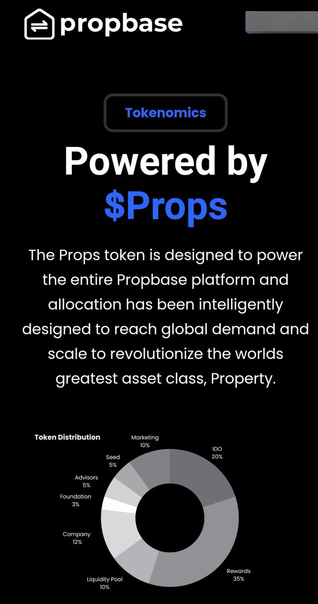 KarinateG's tweet photo. Check out @PropbaseApp tokenomics today! 👇
https://t.co/ex1FEoRghQ

#Tokenomics, a blend of "token" &amp; "economics," explains how a #token is used, distributed, and valued.

$Props is smartly allocated to revolutionize property assets and meet global demands.

#RWA #Aptos https://t.co/Wew6cHRghU