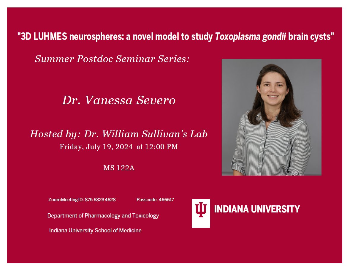 Today's Postdoc Research in Progress seminar