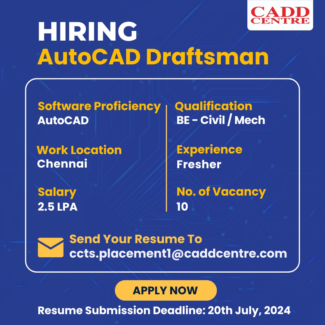 CADDCentretvl's tweet photo. Job #reference #job #interview #Autocad https://t.co/HdYy9bhvrr https://t.co/XUIRgJ1a9C