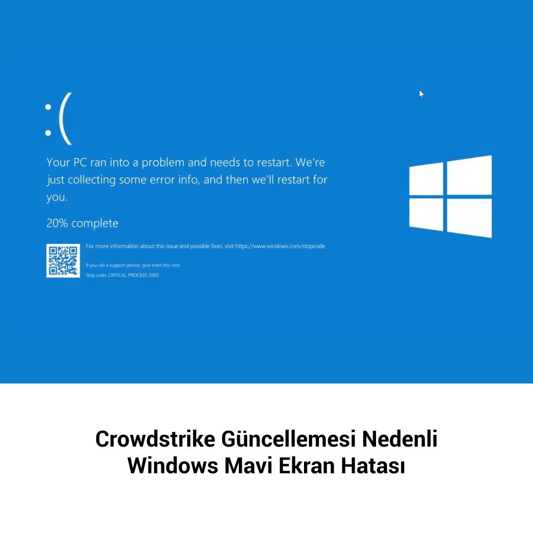 eclit_tech's tweet photo. Crowdstrike’da yapılan güncelleme sebebiyle Windows kullanan tüm cihazlar bu sabah mavi ekran hatası aldı.

Mavi Ekran hatası (BSOD: blue screen of death), kritik bir sorun Windows'u beklenmedik bir şekilde kapanmaya veya yeniden başlatmaya zorladığında ortaya çıkabilir. https://t.co/sqWIY6Tp9t