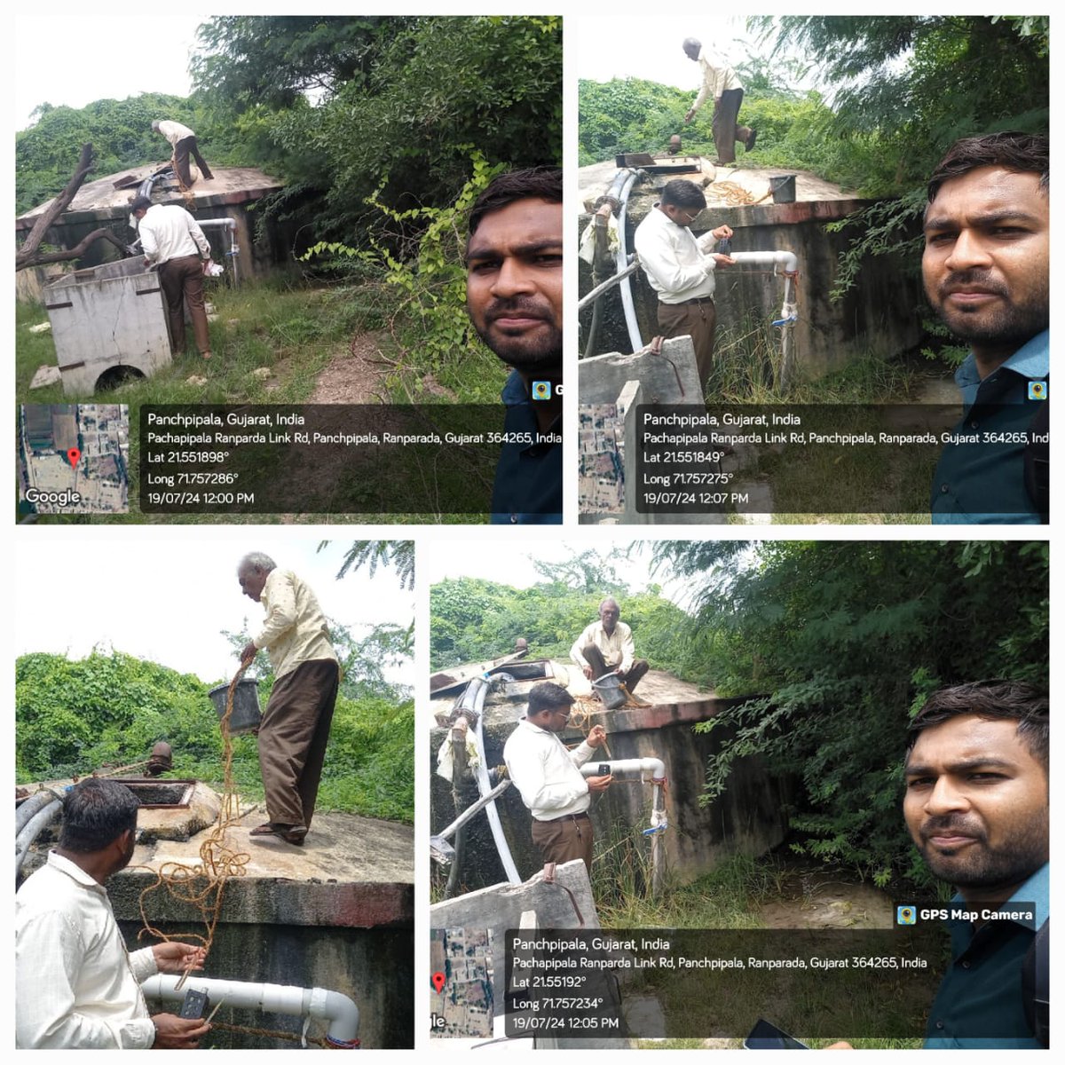 આજરોજ પાલીતાણા તાલુકાના પાંચપીપળા ગામે પ્રાથમિક આરોગ્ય કેન્દ્ર ના કર્મચારીઓ સાથે રહીને જળમ કુવા ના પાણીમાં ક્લોરીનેશન કરવામાં આવ્યું. અને પાણીનું ક્લોરીનેશન માપવા સેમ્પલ કલેક્ટ કરવામાં આવ્યું.
<a href="/SBMR_Gujarat/">Swachh Bharat Mission- Gramin, Gujarat</a>
