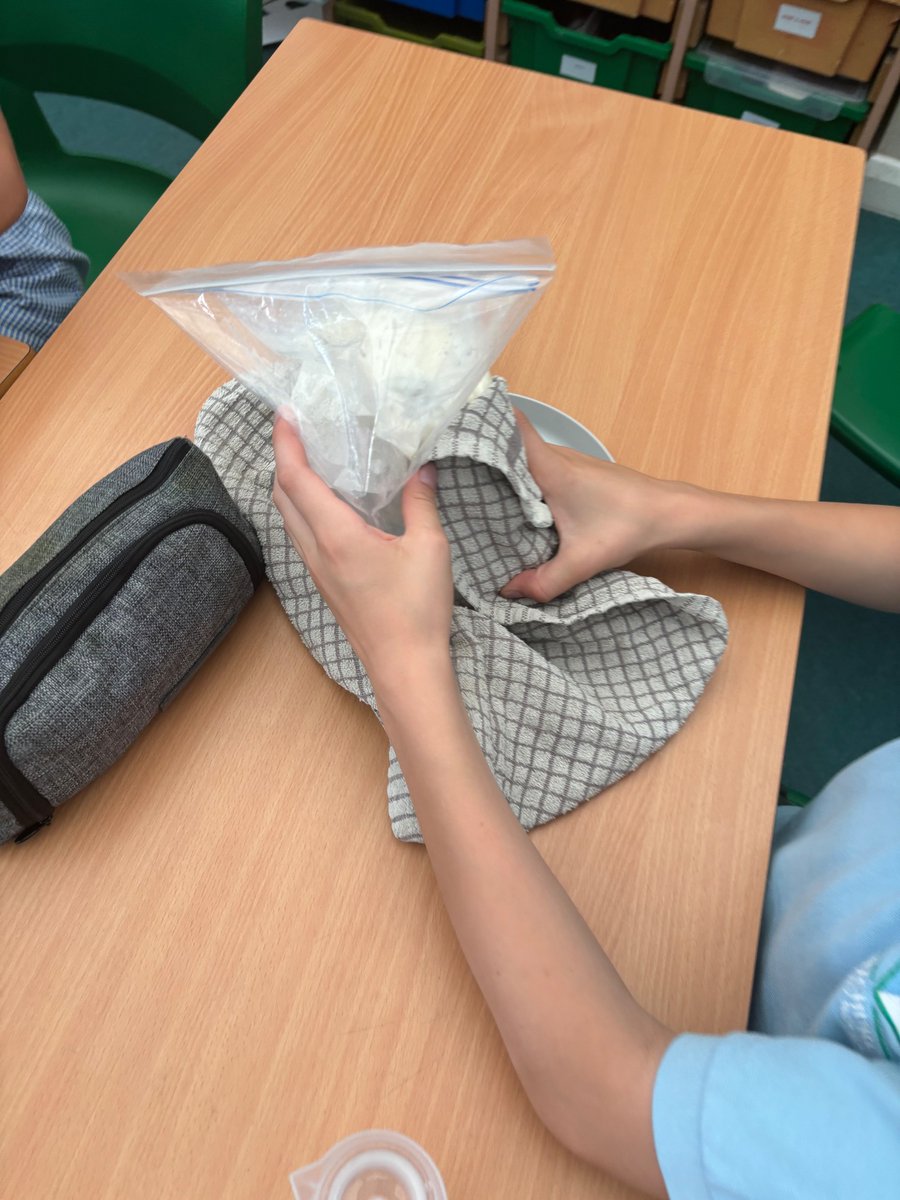 Whitchurch1's tweet photo. In their final science lesson Y5 made ice cream. Lowering the freezing point of ice to help turn milk into ice cream. π¦ #wpsscience #icecream https://t.co/0AUM9CUAf0