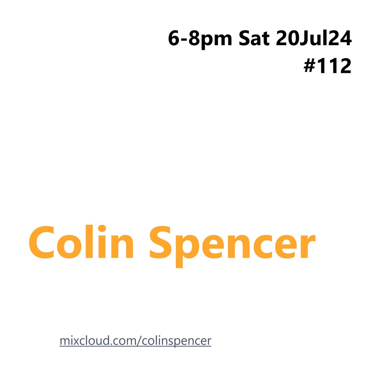 ColinsCuts's tweet photo. Artists with #NewMusic
during #ColinSpencer Programme #112
#DepthCruiser
#LinesOfSilence
🔊https://t.co/hIq4qdv1UW🎧
Saturday 20 July 2024
6-8pm (#UK times)
#DiscoverAndRemember @depthcruiser @linesofsilence
Before then? The series-so-far's #playlist
▶️https://t.co/M9Y61q1qPd https://t.co/ecjLxlRnSv