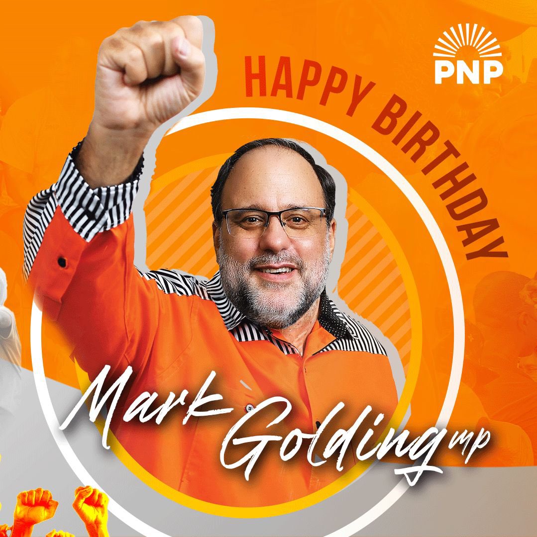 JamaicaPNP's tweet photo. Join us in celebrating our Comrade Leader, President of the People’s National Party, Mark Golding, on his birthday! 🎉 

Thank you for your dedicated service to our party and our nation. We wish you God’s richest blessings and many more wonderful years ahead. The word is love! 🧡✊🏾 #TeamPNP #JamaicaPNP